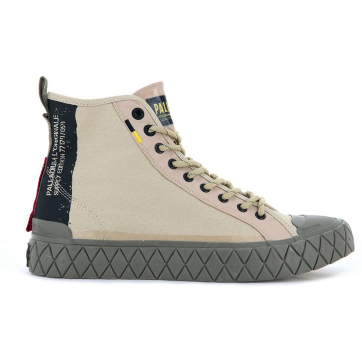 Pánské Tenisky Palladium Palla Ace Supply Mid High Tops Hnědožlutý | CZ WQB-75R